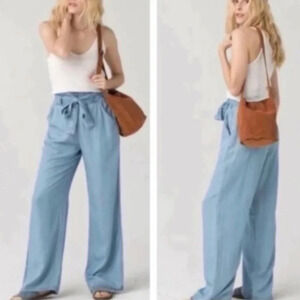 Thread & Supply Baby Blue Paper Bag Pants size M
